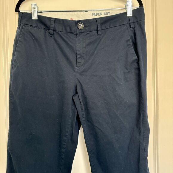 Paper Boy Anthropologie Kids Size 12 Uniform Pants Navy Blue Slim Crop Trouser - Picture 2 of 11